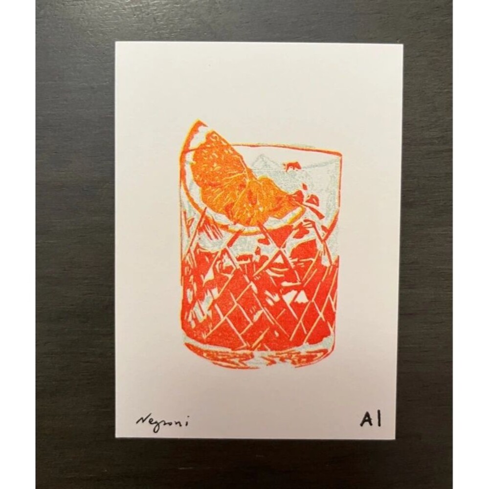 Ana Inciardi Mini Print - Negroni